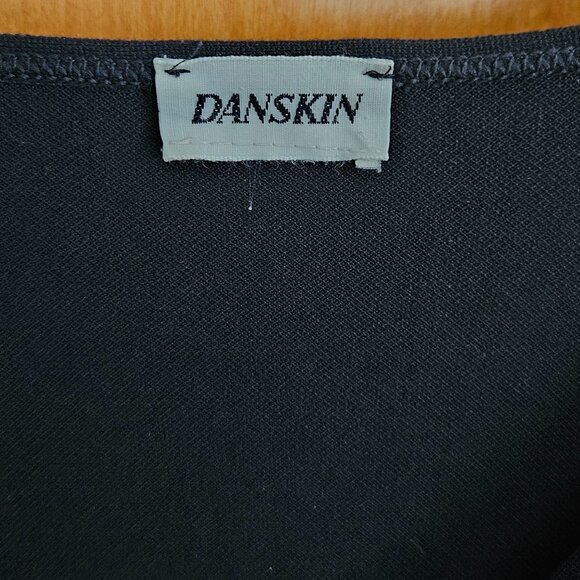 DONATED Danskin Long Sleeve V-Neck Button-Up Black Jacket - Picture 3 of 6